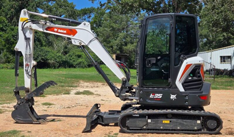 
								2024 Bobcat E35 Mini Excavator Rubber Tracks Cab Backhoe Thumb Aux Hyd full									