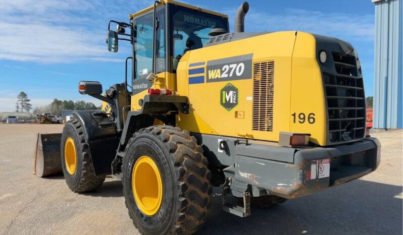 
								2019 Komatsu WA270-8 Articulating Wheel Loader Tractor AC Bucket Forks full									