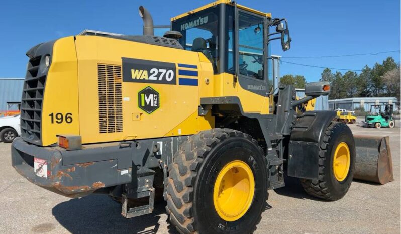 
								2019 Komatsu WA270-8 Articulating Wheel Loader Tractor AC Bucket Forks full									