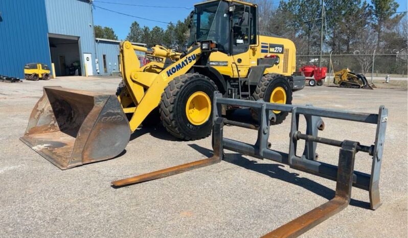 
								2019 Komatsu WA270-8 Articulating Wheel Loader Tractor AC Bucket Forks full									