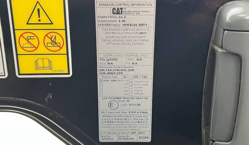 
								2018 Caterpillar 315FL CR Excavator Backhoe Aux Hyd QC Thumb Bucket Cab full									