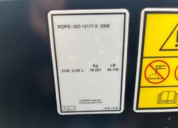 
										2018 Caterpillar 315FL CR Excavator Backhoe Aux Hyd QC Thumb Bucket Cab full									