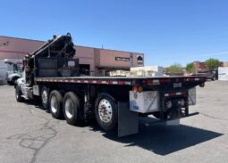 
										2020 Kenworth T880 Hiab Knuckle Boom Crane Flatbed Truck Tractor Remote full									