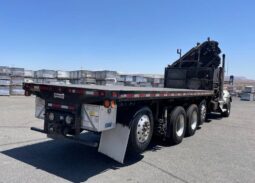 
										2020 Kenworth T880 Hiab Knuckle Boom Crane Flatbed Truck Tractor Remote full									