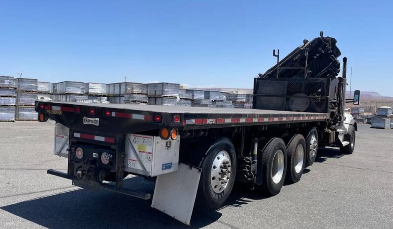 
								2020 Kenworth T880 Hiab Knuckle Boom Crane Flatbed Truck Tractor Remote full									