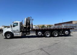 
										2020 Kenworth T880 Hiab Knuckle Boom Crane Flatbed Truck Tractor Remote full									