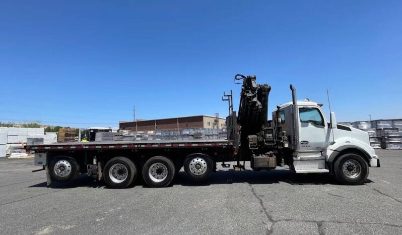 
								2020 Kenworth T880 Hiab Knuckle Boom Crane Flatbed Truck Tractor Remote full									