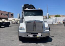 
										2020 Kenworth T880 Hiab Knuckle Boom Crane Flatbed Truck Tractor Remote full									