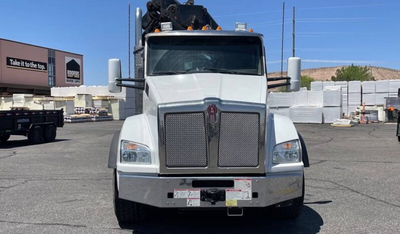 
								2020 Kenworth T880 Hiab Knuckle Boom Crane Flatbed Truck Tractor Remote full									