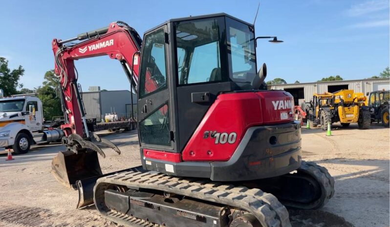 
								2022 Yanmar SV100-2A Mini Excavator Backhoe AC Cab Aux Hyd Thumb full									