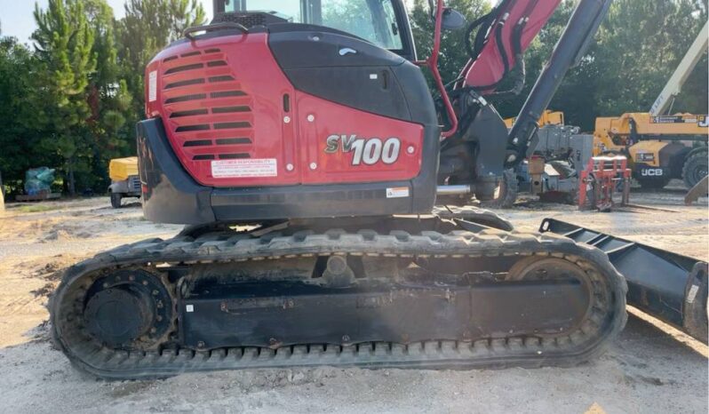 
								2022 Yanmar SV100-2A Mini Excavator Backhoe AC Cab Aux Hyd Thumb full									