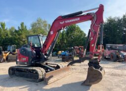 2022 Yanmar SV100-2A Mini Excavator Backhoe AC Cab Aux Hyd Thumb