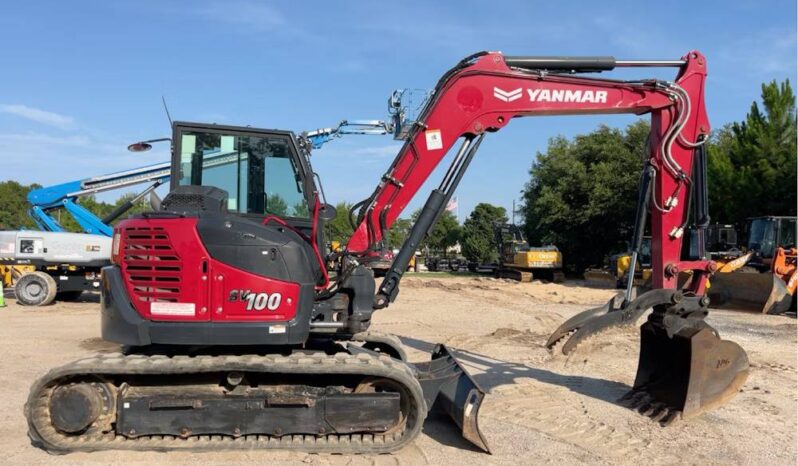 
								2022 Yanmar SV100-2A Mini Excavator Backhoe AC Cab Aux Hyd Thumb full									