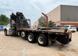 
										2014 Kenworth T800 TriA Knuckle Boom Flatbed Truck Hiab 322-7 HiPro full									