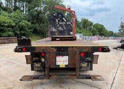 
										2014 Kenworth T800 TriA Knuckle Boom Flatbed Truck Hiab 322-7 HiPro full									