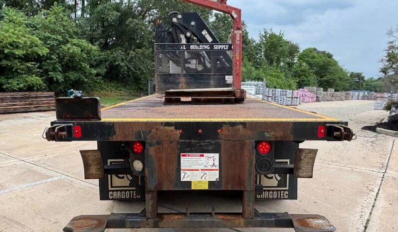 
								2014 Kenworth T800 TriA Knuckle Boom Flatbed Truck Hiab 322-7 HiPro full									