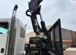 
										2014 Kenworth T800 TriA Knuckle Boom Flatbed Truck Hiab 322-7 HiPro full									