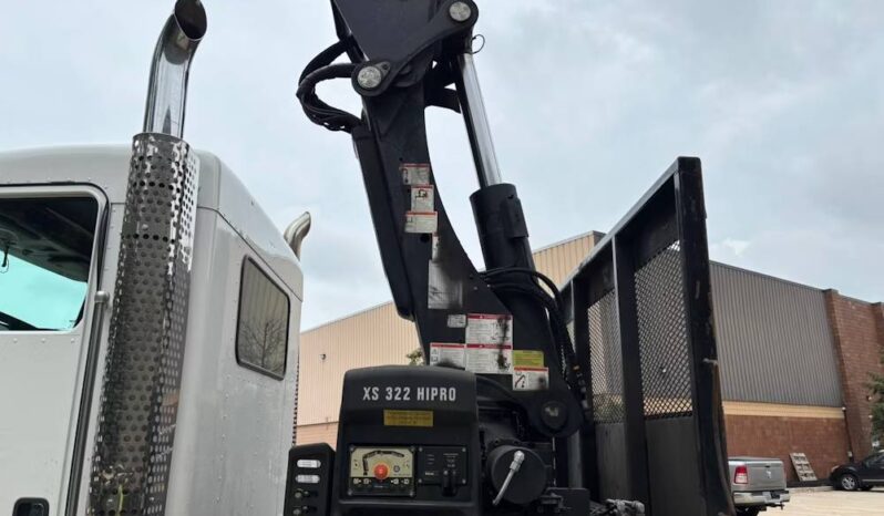 
								2014 Kenworth T800 TriA Knuckle Boom Flatbed Truck Hiab 322-7 HiPro full									