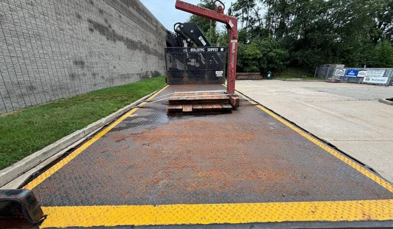 
								2014 Kenworth T800 TriA Knuckle Boom Flatbed Truck Hiab 322-7 HiPro full									