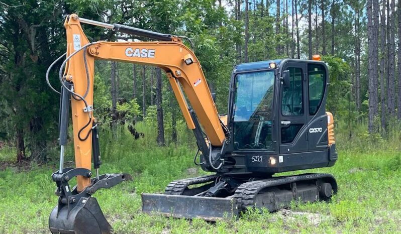 
								2024 Case CX57C Mini Excavator Backhoe AC Cab Hyd Thumb Rubber Track full									