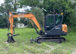 
										2024 Case CX57C Mini Excavator Backhoe AC Cab Hyd Thumb Rubber Track full									