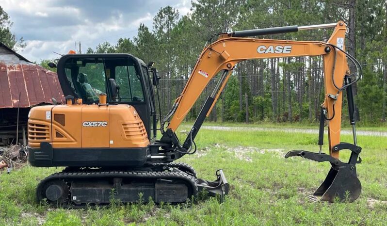 
								2024 Case CX57C Mini Excavator Backhoe AC Cab Hyd Thumb Rubber Track full									