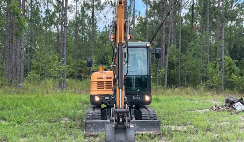 
								2024 Case CX57C Mini Excavator Backhoe AC Cab Hyd Thumb Rubber Track full									