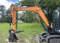 
										2024 Case CX57C Mini Excavator Backhoe AC Cab Hyd Thumb Rubber Track full									