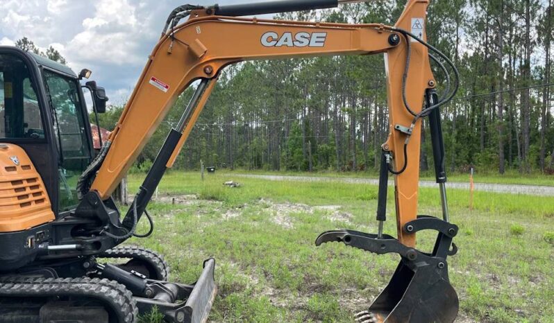 
								2024 Case CX57C Mini Excavator Backhoe AC Cab Hyd Thumb Rubber Track full									