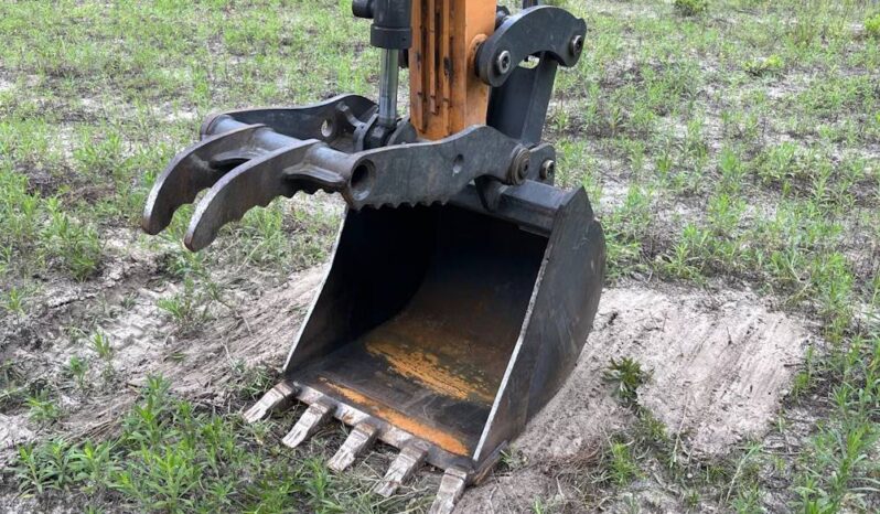 
								2024 Case CX57C Mini Excavator Backhoe AC Cab Hyd Thumb Rubber Track full									