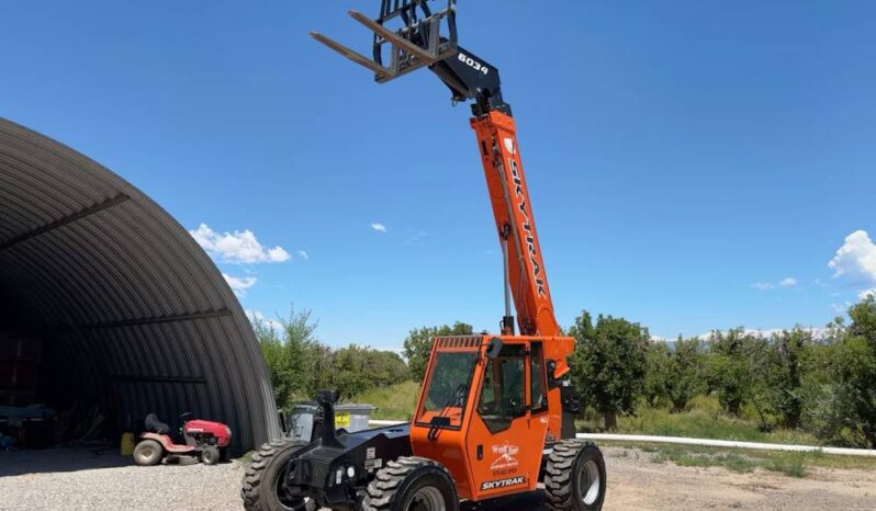 
								2023 Skytrak 6034 6,000 lb Telescopic Reach Forklift Cab Telehandler A/C full									