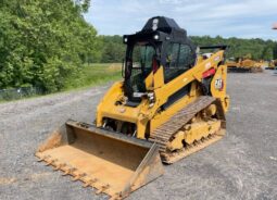 
										2021 Caterpillar 299D3XE Skid Steer Steel Track Loader High Flow Forks full									