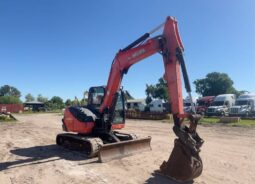 2018 Kubota KX080-4S Mini Excavator Rubber Tracks Backhoe Cab A/C Blade