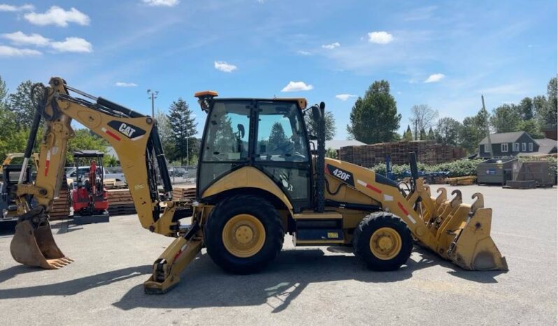 
								2013 Caterpillar 420F 4WD Backhoe Wheel Loader Tractor Cab Attachments full									
