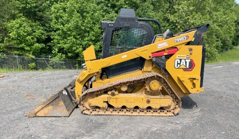 
								2021 Caterpillar 299D3XE Skid Steer Steel Track Loader High Flow Forks full									