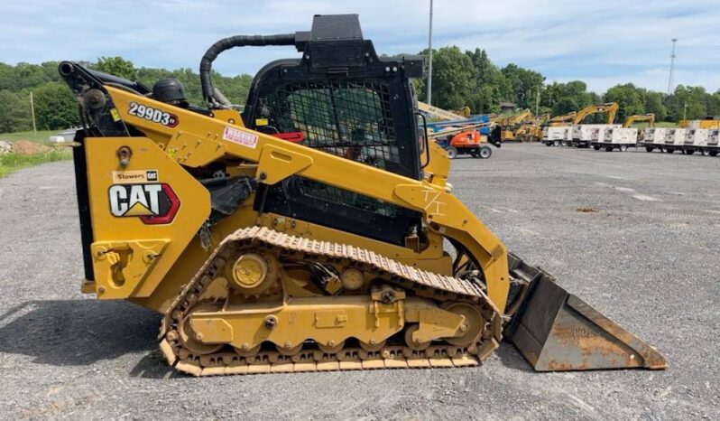 
								2021 Caterpillar 299D3XE Skid Steer Steel Track Loader High Flow Forks full									
