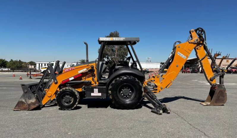 
								2022 Case 580N EP 4WD Backhoe Wheel Loader Tractor Excavating Bucket full									